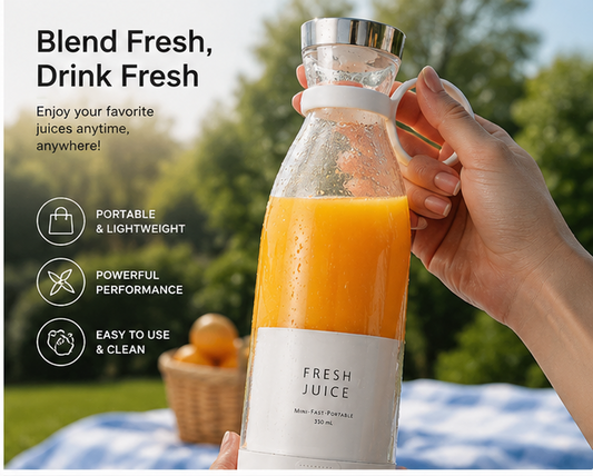 Portable Juicer Bottle – Make Fresh Juice Anywhere in 30 Seconds