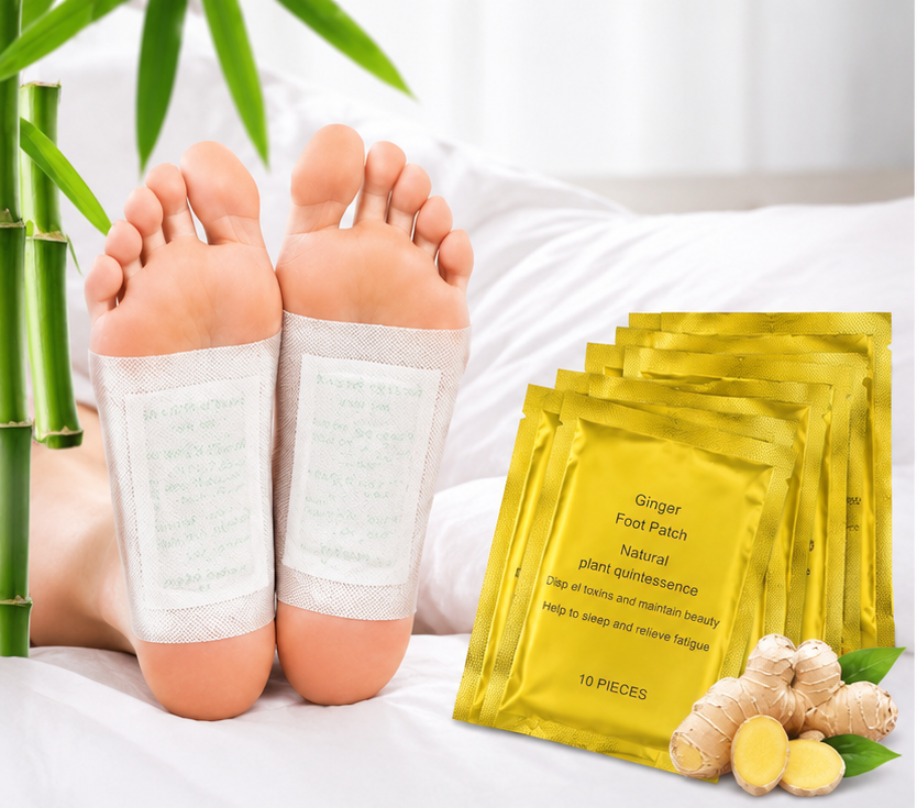 Premium Ginger Foot Care Patches – Night Relaxation Formula ⭐